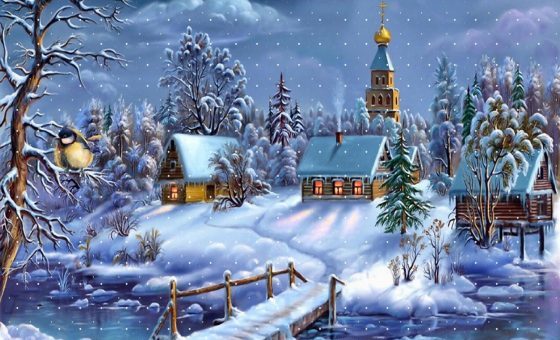 Божественная Литургия в новогоднюю ночь.